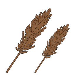 Stamp and Dies - Pampas Grass - Approx. 50 x 50mm | 1.9 x 1.9in