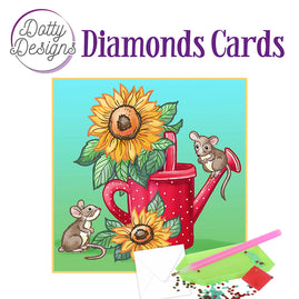 Diamond Cards - Sunflowers (140 x 140mm | 5.5 x 5.5in)