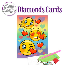 Diamond Cards - Smileys (100 x 150mm | 3.9 x 5.9in)
