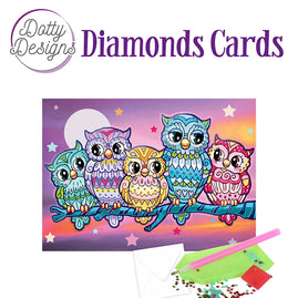 Diamond Cards - Kitschy Owls (100 x 150mm | 3.9 x 5.9in)