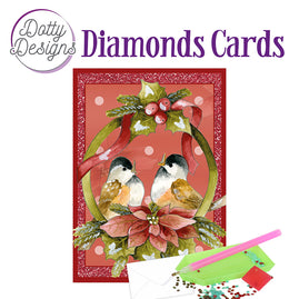 Diamond Cards - Birds in a Pendant (100 x 150mm | 3.9 x 5.9in)