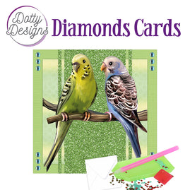 Diamond Cards - Parakeet (140 x 140mm | 5.5 x 5.5in)