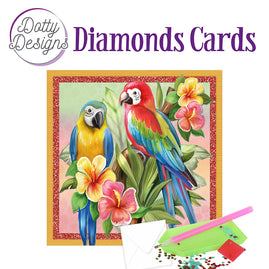 Diamond Cards - Parrot (140 x 140mm | 5.5 x 5.5in)