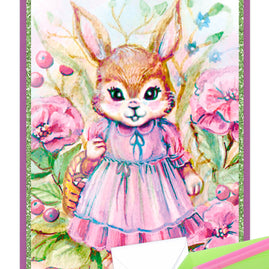 Diamonds Cards - Sweet Miss - Mrs Rabbit (100 x 150mm)