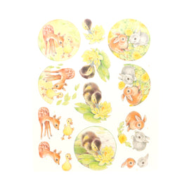3D Diecut Decoupage Pushout Kit - Jeanine's Art - Young Animals - Ducklings and Rabbits