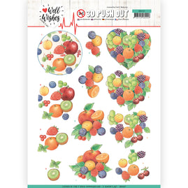 3D Pushout - Jeanine's Art - Well Wishes - Fruits