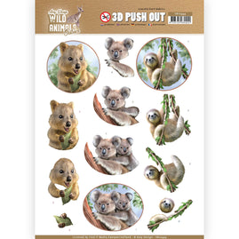 3D Pushout - Amy Design - Wild Animals Outback - Koala