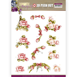 3D Push Out - Precious Marieke - Romantic Roses - Pink Rose