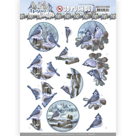 x 3D Push Out - Amy Design - Awesome Winter - Winter Birds