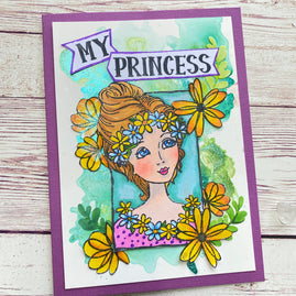 Stamp Set - You Go Girl - My Princess Portrait - 2pc